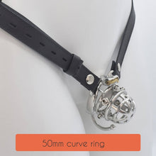 Load image into Gallery viewer, CC74 Brutal BDSM Chastity Cage with Belt