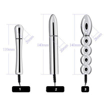 Load image into Gallery viewer, CC94 Electric Beads Urethral Sounding Sex Toys for Men Penis Plug Cock Dilator