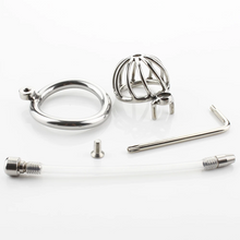 Load image into Gallery viewer, Small Metal TWISTED CHASTITY DEVICE 1.3 INCHES LONG