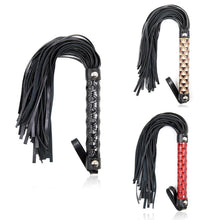 Load image into Gallery viewer, 39cm Faux Leather SM Rope Flogger