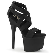 Load image into Gallery viewer, Melancholy B7001 Exotic Sandal | Black Faux Leather