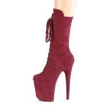 Load image into Gallery viewer, Seductive-1050FS Exotic Boot | Burgundy Faux Suede