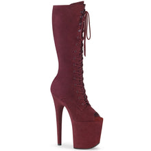 Load image into Gallery viewer, Seductive-2051FS Exotic Boot | Burgundy Faux Suede
