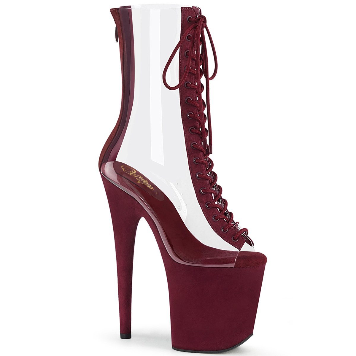 Seductive-800-34 Exotic Boot | Clear Vinyl main image 1