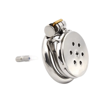 Load image into Gallery viewer, The Flat Chastity Cage with Anti-ring Urethral