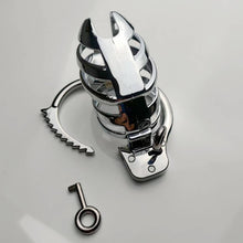 Load image into Gallery viewer, Handcuff Adjustable Metal Male Chastity Cage