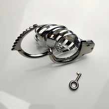 Load image into Gallery viewer, Handcuff Adjustable Metal Male Chastity Cage