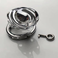 Load image into Gallery viewer, Handcuff Adjustable Metal Male Chastity Cage
