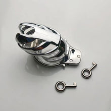 Load image into Gallery viewer, Handcuff Adjustable Metal Male Chastity Cage