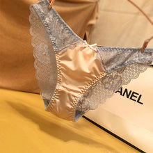 Load image into Gallery viewer, Hollow Out See-through Ice Silk Satin Seamless Panties