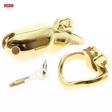 Load image into Gallery viewer, HTV3 Gold Chastity Cage
