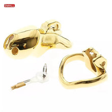 Load image into Gallery viewer, HTV3 Gold Chastity Cage