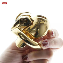 Load image into Gallery viewer, HTV3 Gold Chastity Cage
