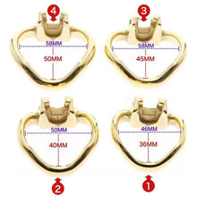 Load image into Gallery viewer, HTV3 Gold Chastity Cage