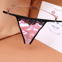 Load image into Gallery viewer, Large satin Thong sexy without trace super elastic luxury low waist Panties
