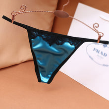 Load image into Gallery viewer, Large satin Thong sexy without trace super elastic luxury low waist Panties