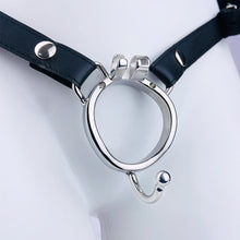 Load image into Gallery viewer, Leather Chastity Cages Anti-off Adjustable