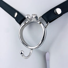 Load image into Gallery viewer, Leather Chastity Cages Anti-off Adjustable