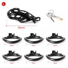 Load image into Gallery viewer, Mamba Spiked Black Chastity Cage