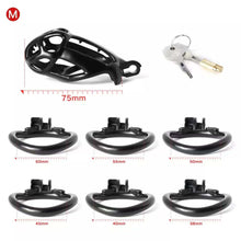 Load image into Gallery viewer, Mamba Spiked Black Chastity Cage