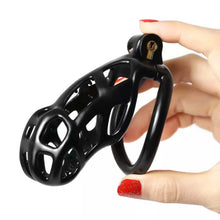 Load image into Gallery viewer, Mamba Spiked Black Chastity Cage