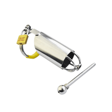 Load image into Gallery viewer, Metal Chastity Cock Cage 4 inches long