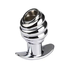 Load image into Gallery viewer, Metal Hollow Tunnel Anal Plug