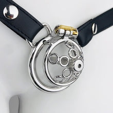 Load image into Gallery viewer, New Five-star Wheel Forging Chastity Cage With Belt