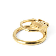 Load image into Gallery viewer, Gold MAMBA-ZERO Stainless Steel Chastity cage