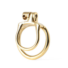 Load image into Gallery viewer, Gold MAMBA-ZERO Stainless Steel Chastity cage