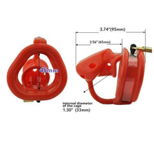 Load image into Gallery viewer, The Eager Wiener Silicone Cock Cage 2.56 inches long