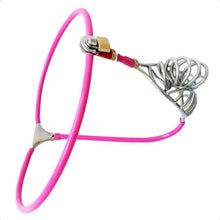 Load image into Gallery viewer, Pink Chastity Belt 23 inches to 43 inches Waistline