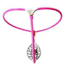 Load image into Gallery viewer, Pink Chastity Belt 23 inches to 43 inches Waistline
