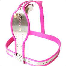 Load image into Gallery viewer, Pink Chastity Belt 23 to 43 inch For Men