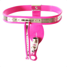 Load image into Gallery viewer, Pink Chastity Belt 23 to 43 inch For Men