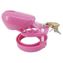 Load image into Gallery viewer, Pink Plastic Chastity Cage CB-6000