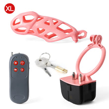 Load image into Gallery viewer, Pink Electric Shock Mamba Chastity Cage