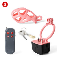 Load image into Gallery viewer, Pink Electric Shock Mamba Chastity Cage