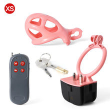 Load image into Gallery viewer, Pink Electric Shock Mamba Chastity Cage