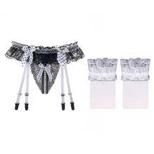 Load image into Gallery viewer, Slutty Sissy Garter Belt Set