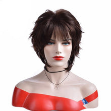 Load image into Gallery viewer, 10 Inches Straight Short Wig with Bangs