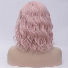Load image into Gallery viewer, 14 Inches Pink Short Curly Wig