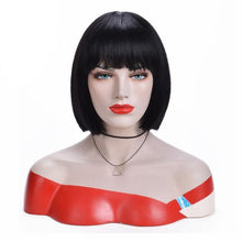 Load image into Gallery viewer, 10 Inches Short Bob Wig with Bangs