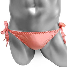 Load image into Gallery viewer, Lace up Satin Panties