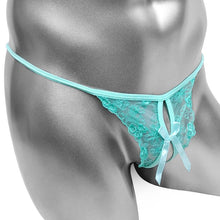 Load image into Gallery viewer, Open Crotch Lace G-String