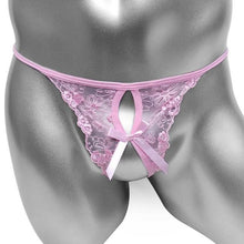 Load image into Gallery viewer, Open Crotch Lace G-String