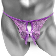 Load image into Gallery viewer, Open Crotch Lace G-String