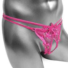 Load image into Gallery viewer, Lace G-String with Penis Hole