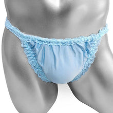 Load image into Gallery viewer, Sissy Pouch Panties Ruffles Lace Briefs Underwear
