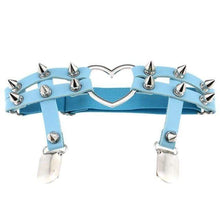 Load image into Gallery viewer, Women's Studded Bondage Garter Belt